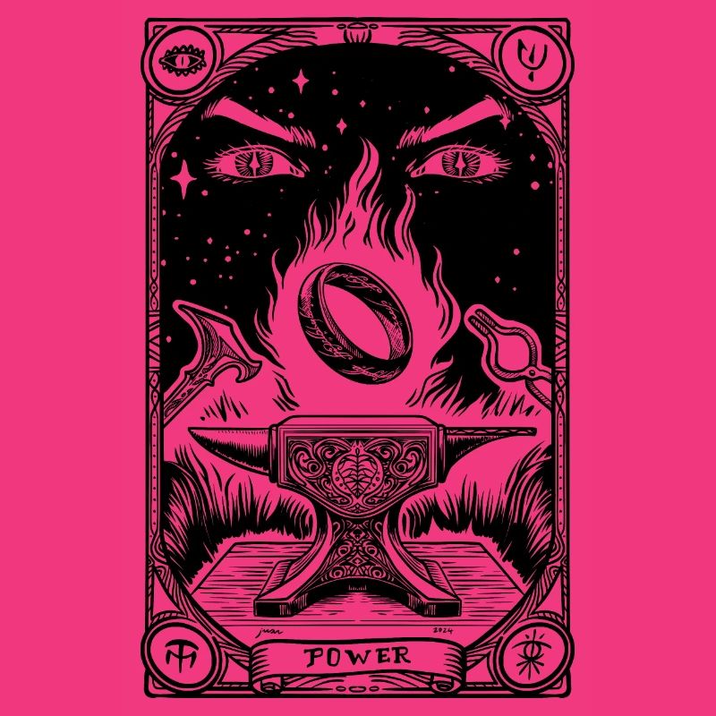 Ein Ring Tarot schwarz