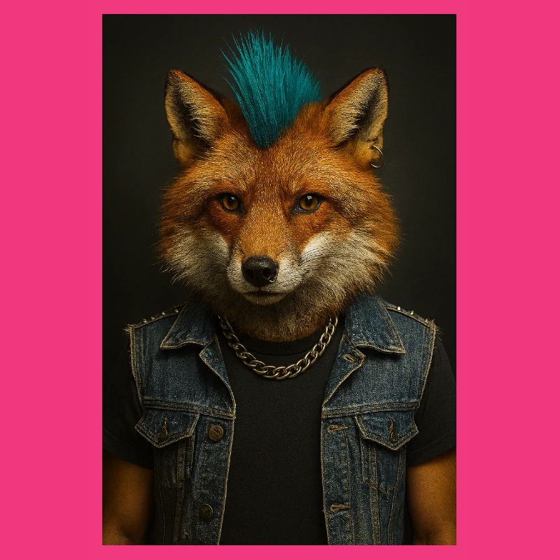 Punkfuchs Denim-Weste