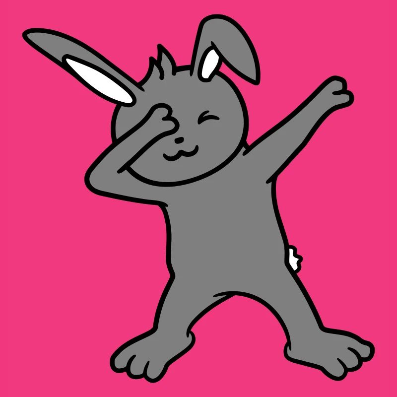 Hase Dabbing Dab Dance Pose Tanzen Party Feiern