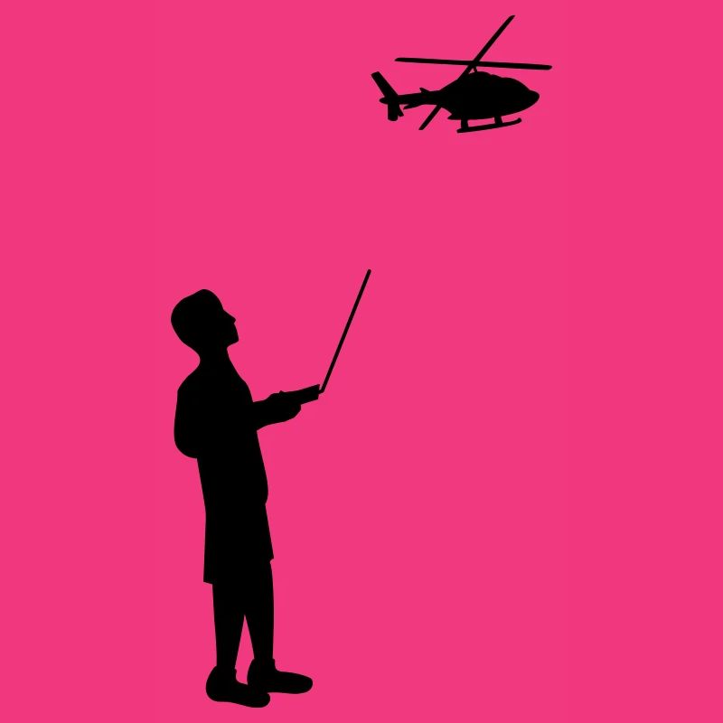 Remote-controlled model helicopter remote control