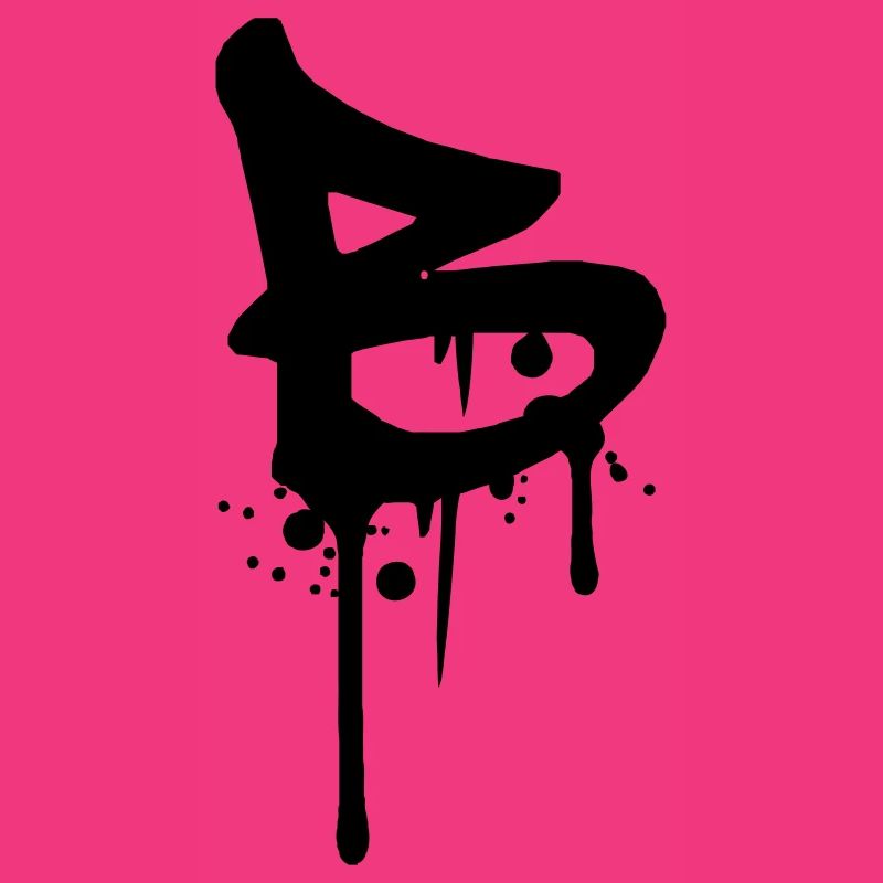 B graffiti drops Farbklex blood spray