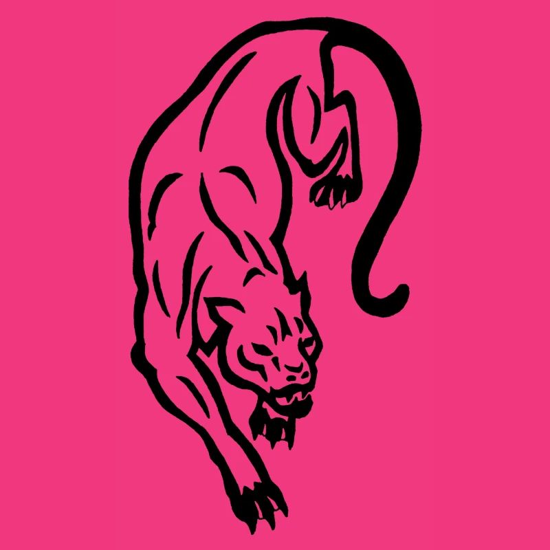 Schwarze Panther-Silhouette