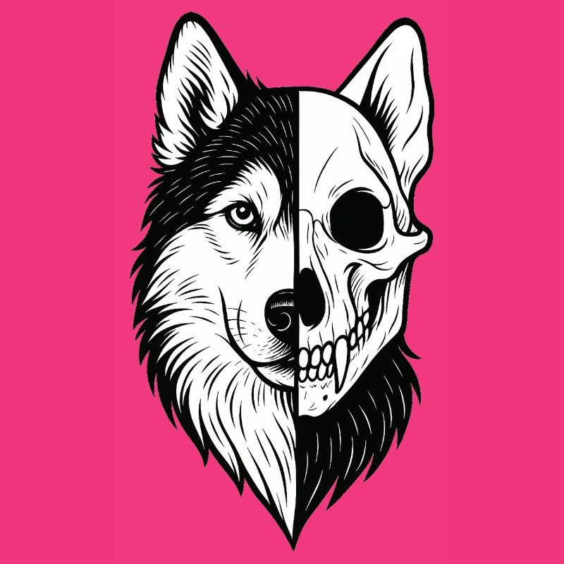 Husky Schädel Wolf