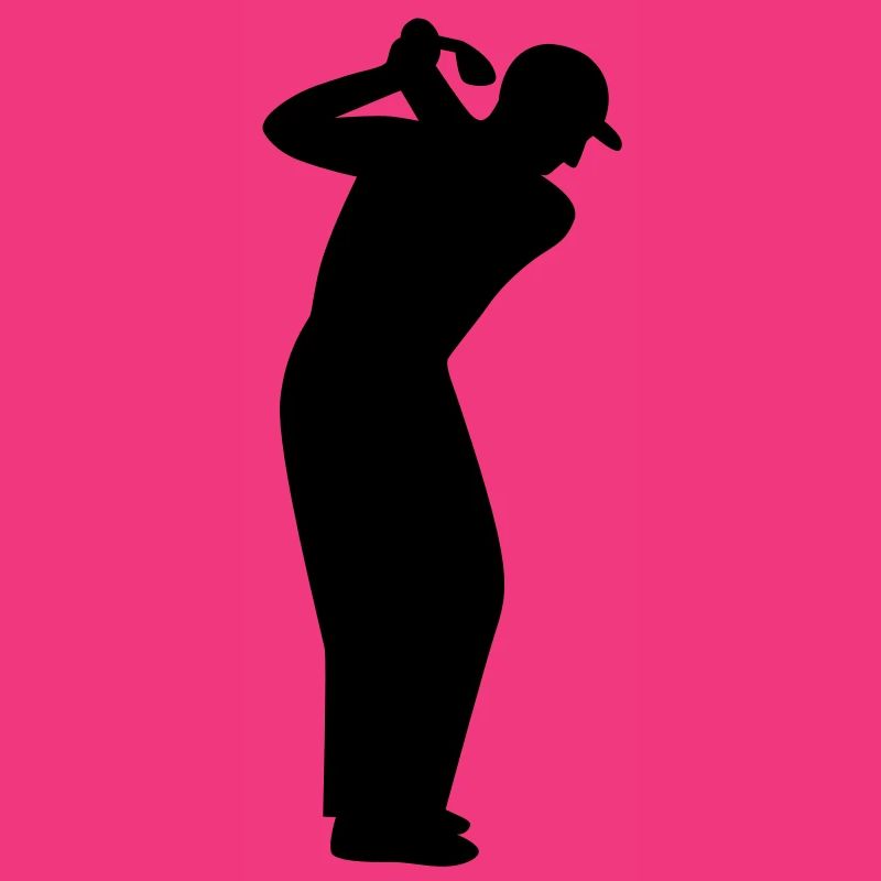 Golfer beim Abschlag