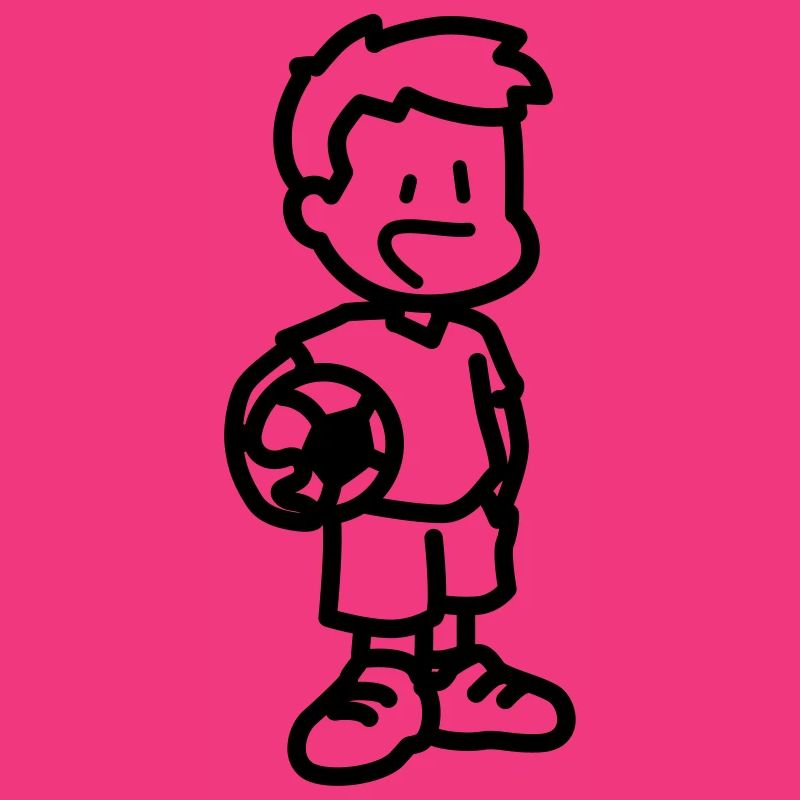 Junge mit Fußball