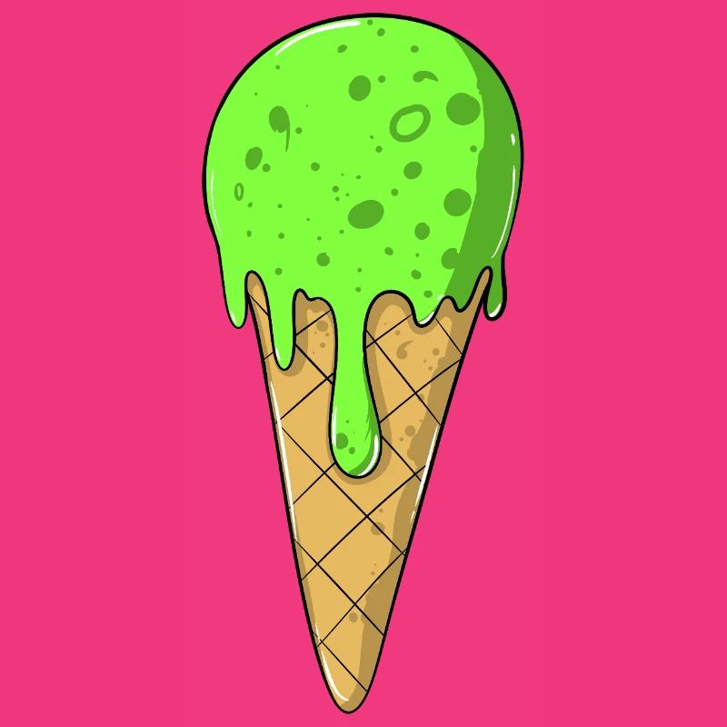 Eis | Grünes Eis Eiscreme | IceCream