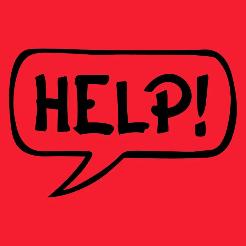 Comic Speech Bubble HELP