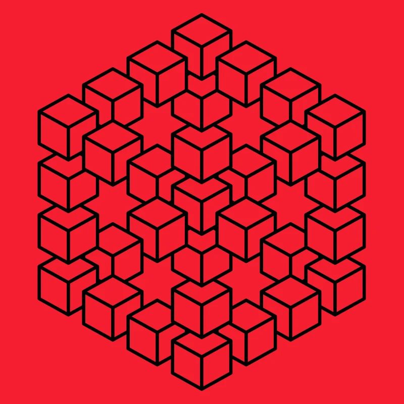 Figure impossible imagination géométrie cube Escher