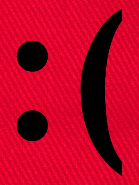 :( smiley traurig