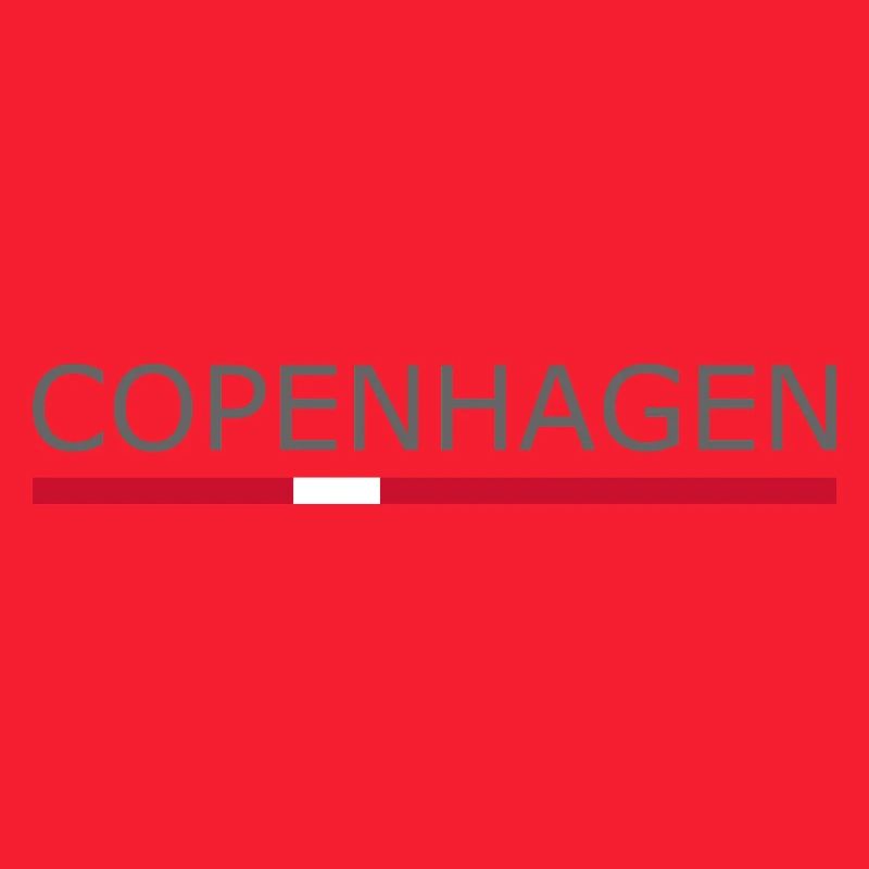 Copenhague - Kopenhague - Drapeau du Danemark - Dänemark