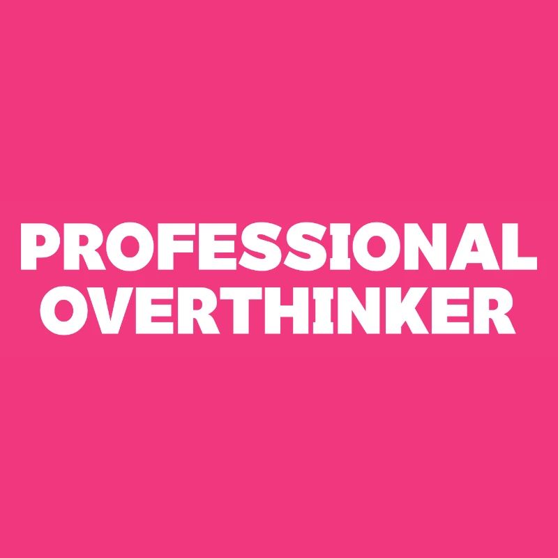 Futuristic Overthinker Typography Design