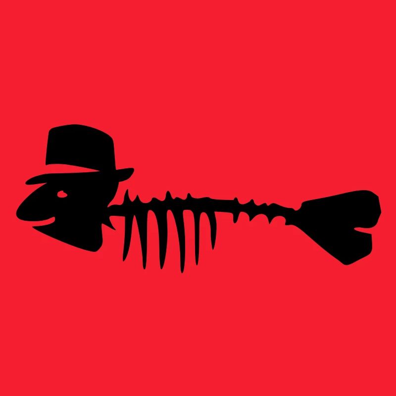 fischgraete mit hut