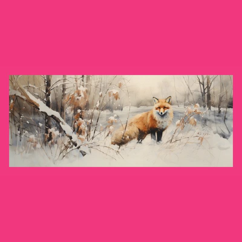 Fuchs Landschaft Schnee