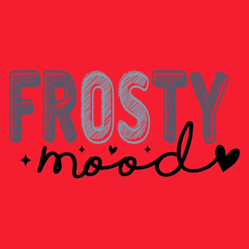 Frostiger Text im eisigen Stil