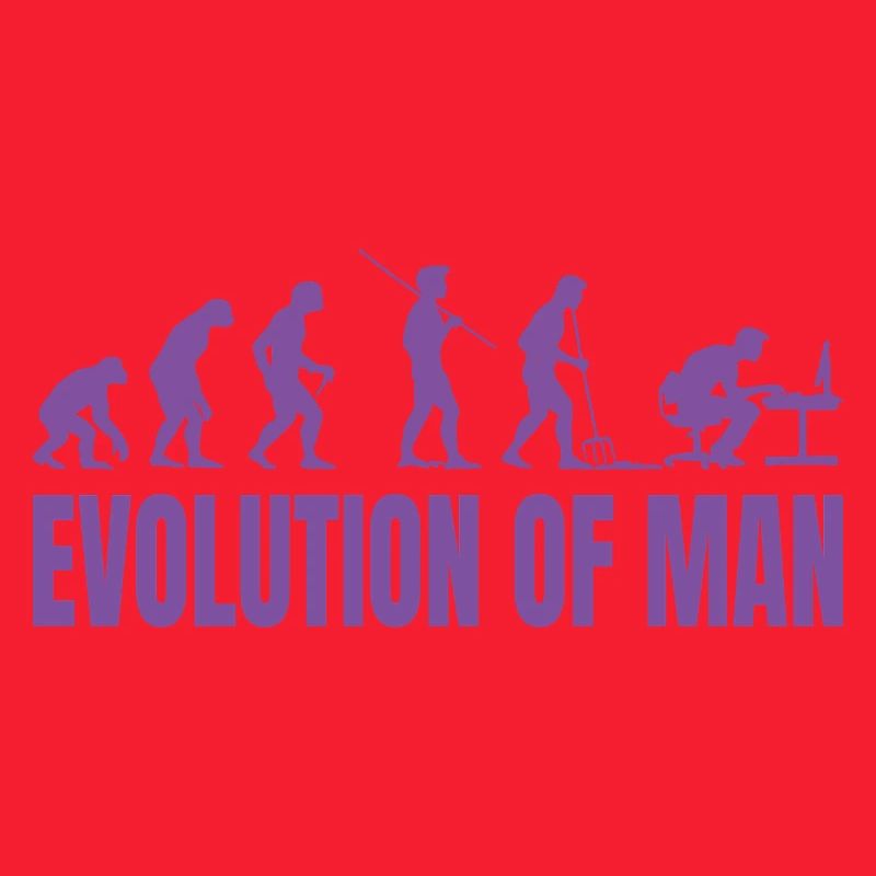Programmierer Computerfreak Evolution Retro