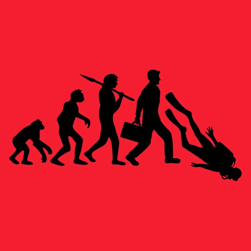 evolution diver sport fun development funny v