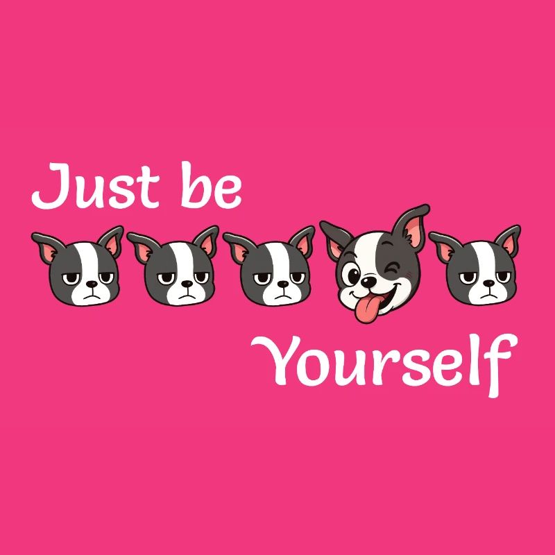 Boston - Soyez simplement - Vous-même - Texte blanc