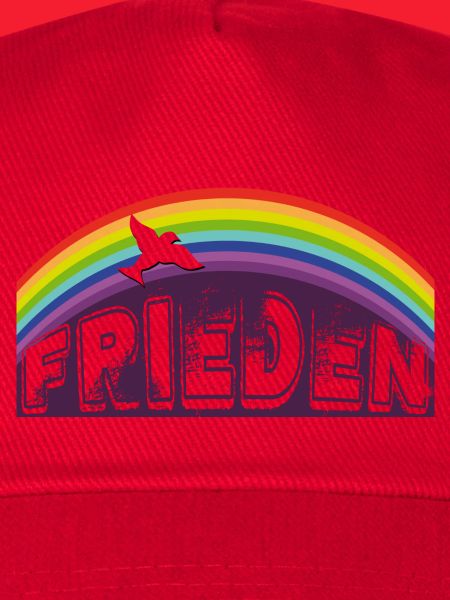 FRIEDEN SCHRIFTZUG mit Regenbogen