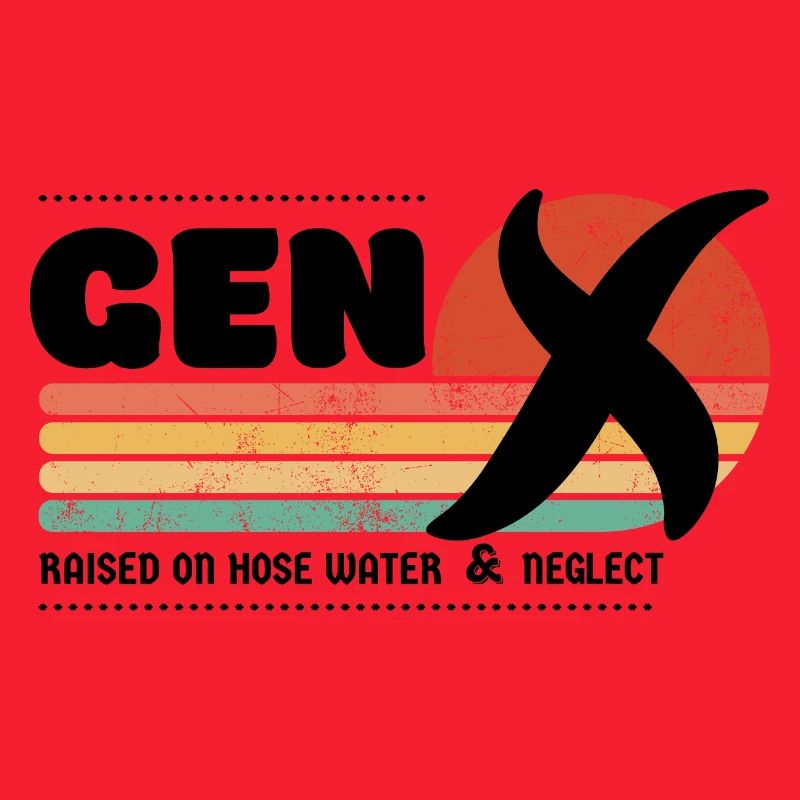 Gen X Sunset - Schwarz