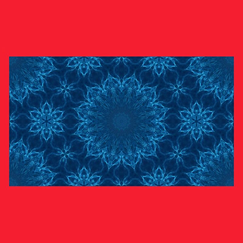 Blue Ocean Mandala Pattern – Abstract Water Kaleid