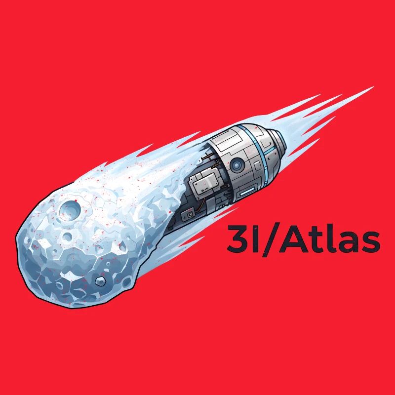 Comet flight through space