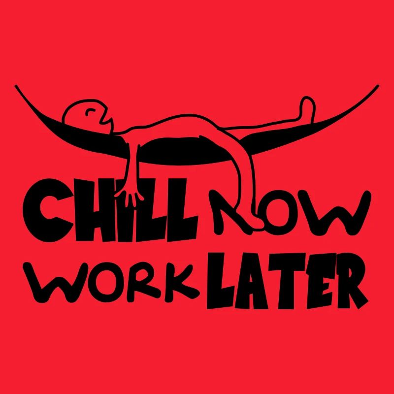 Chill maintenant travailler plus tard hamac pour d