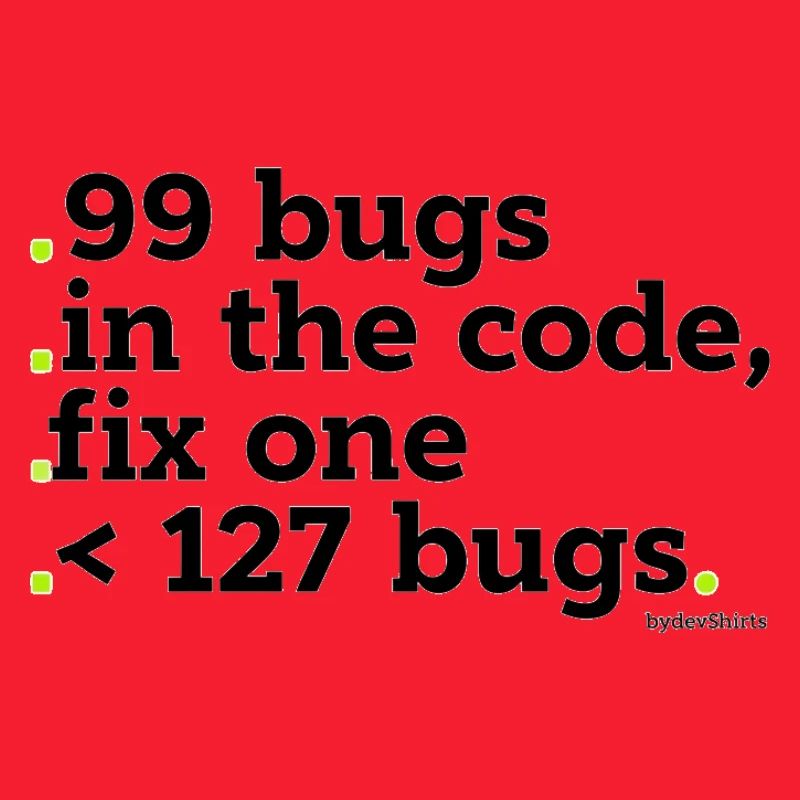 99 bugs dans le code à corriger
