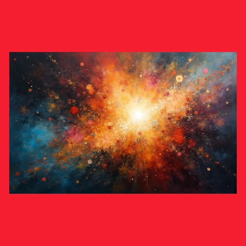 Kosmische Burst-Nebel-Explosion