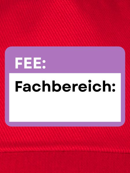 Fachbereich Schild Lila