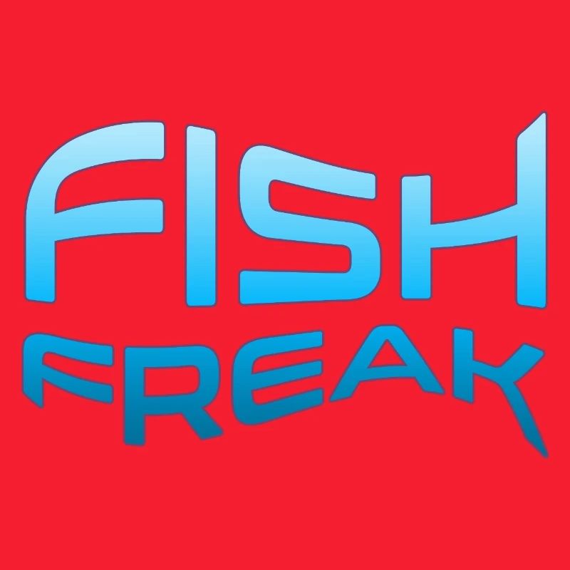 FISH FREAK Aquatic Typography