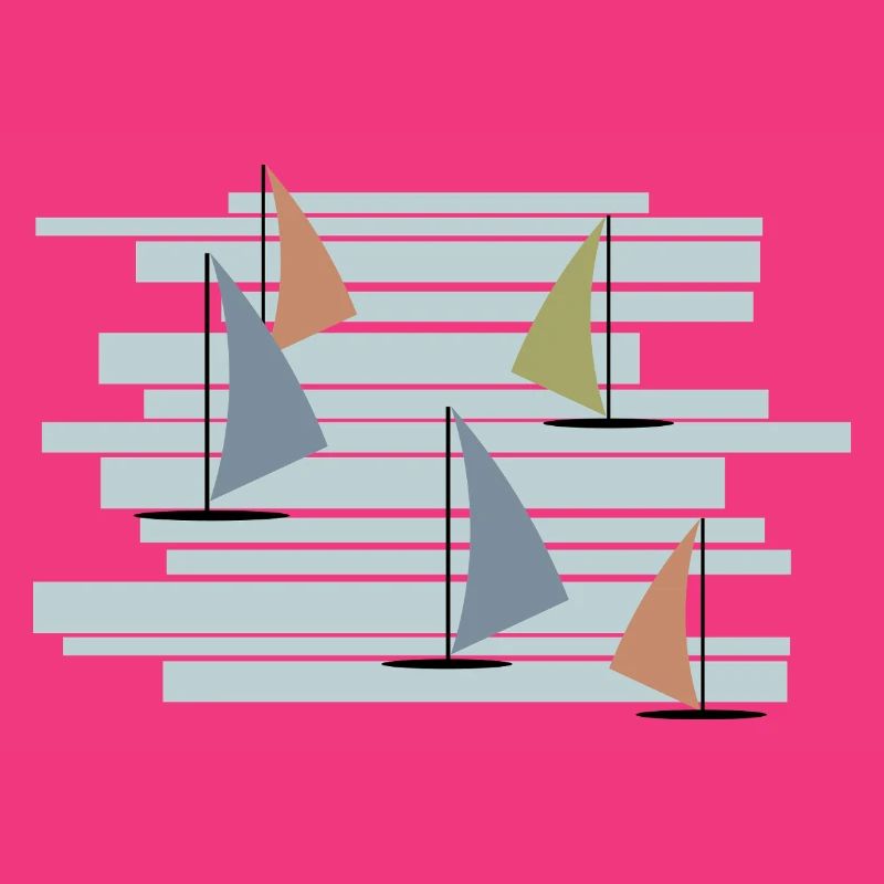 Abstrakte Windsurfer