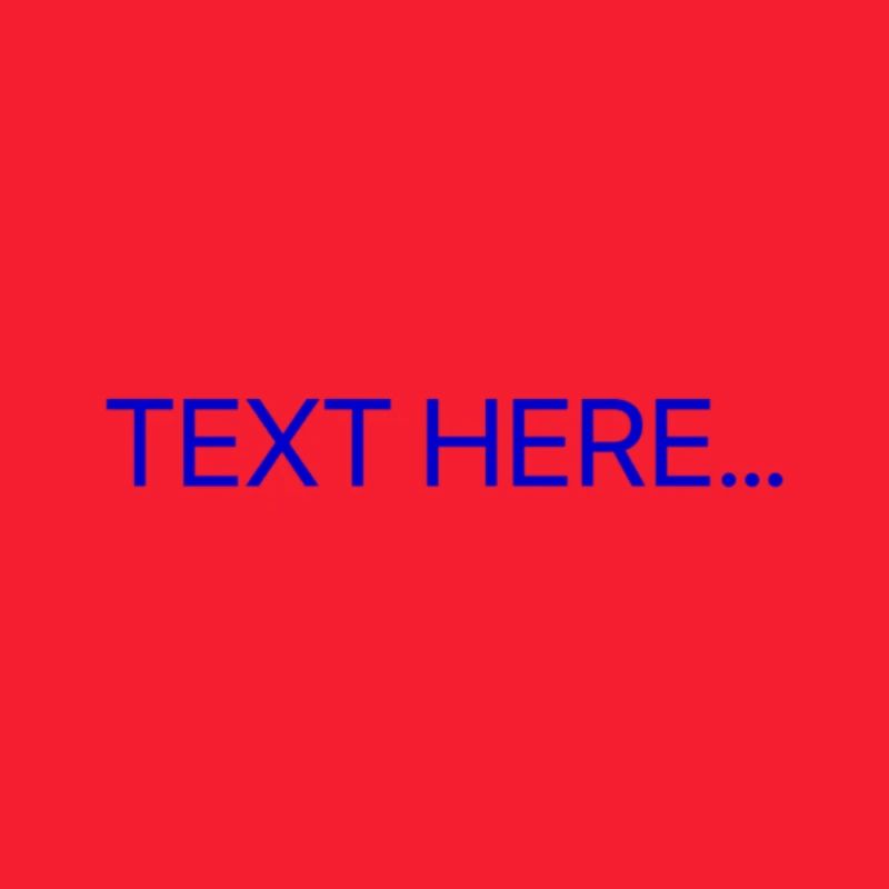 Plain Text Blue Text Print