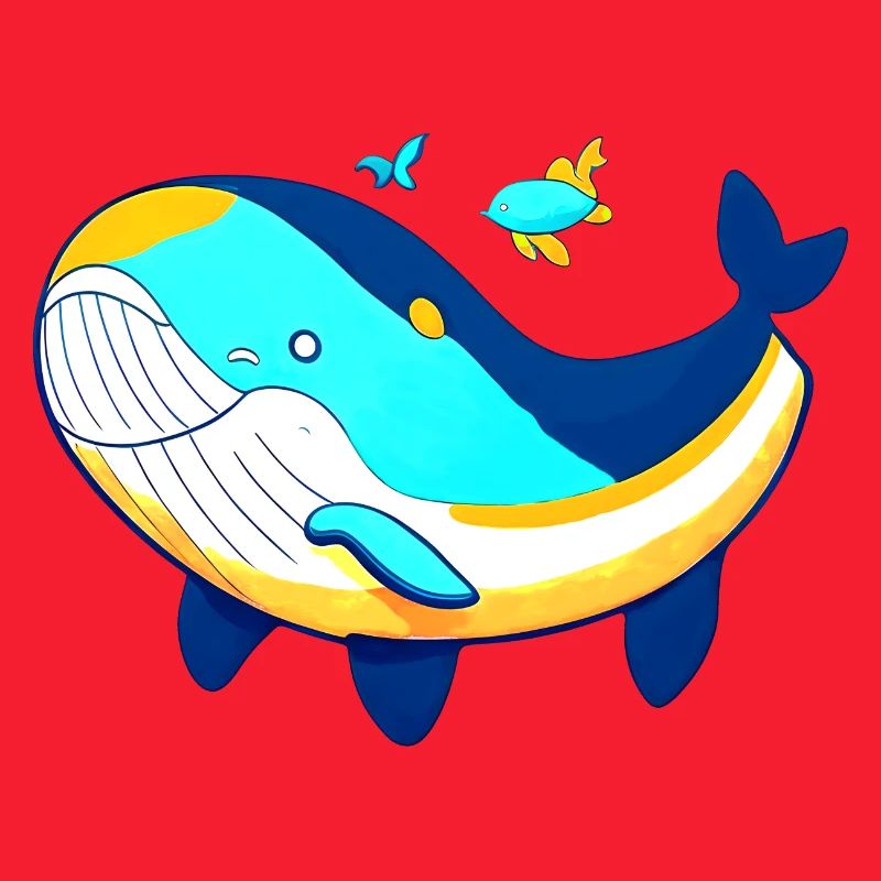 Baleine amicale avec bébé baleine