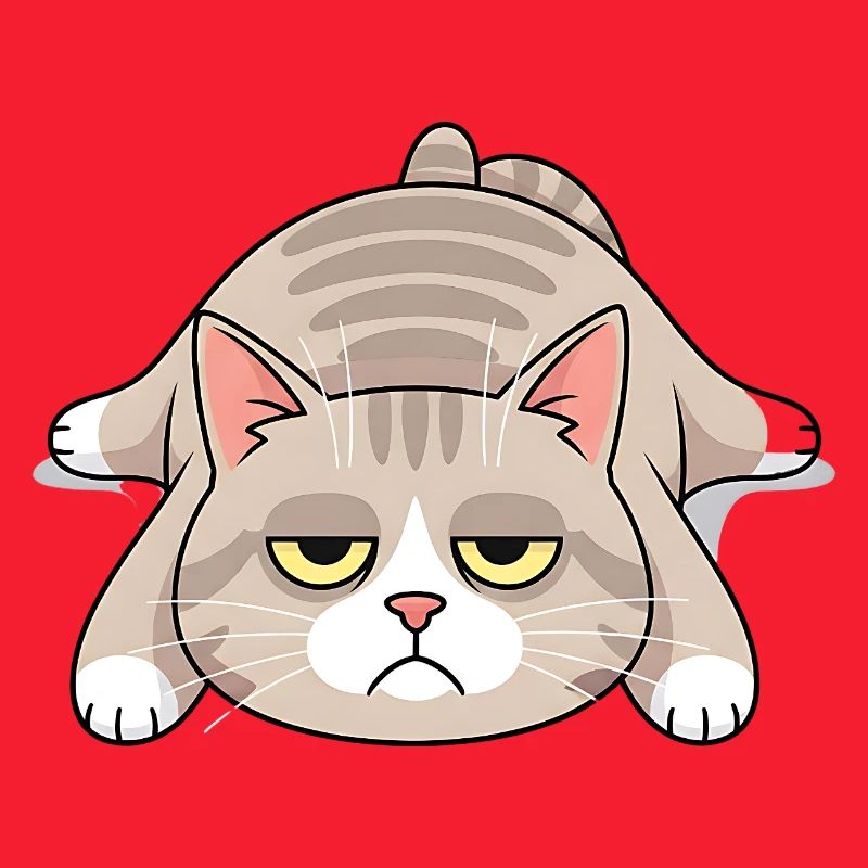 Grimmige Langschläfer-Katze Morgenmuffel