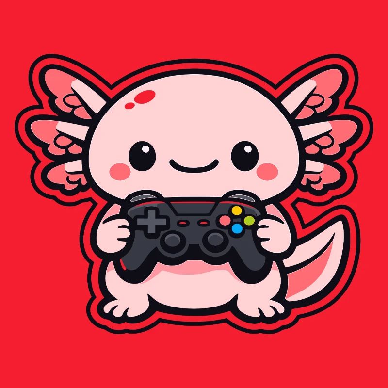 Kawaii Gaming Dragon with Controller