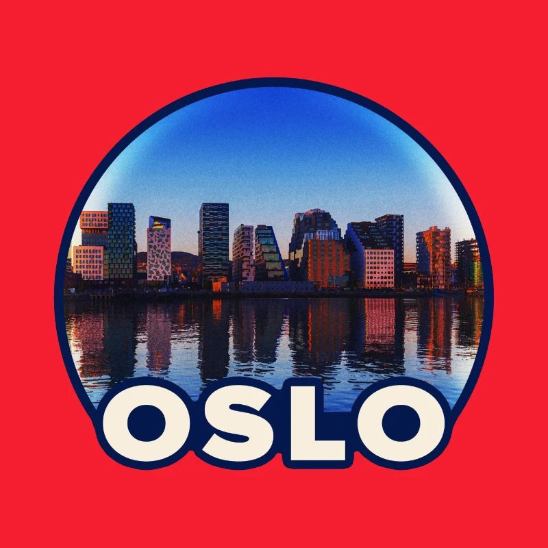 Oslo Skyline Reflektion