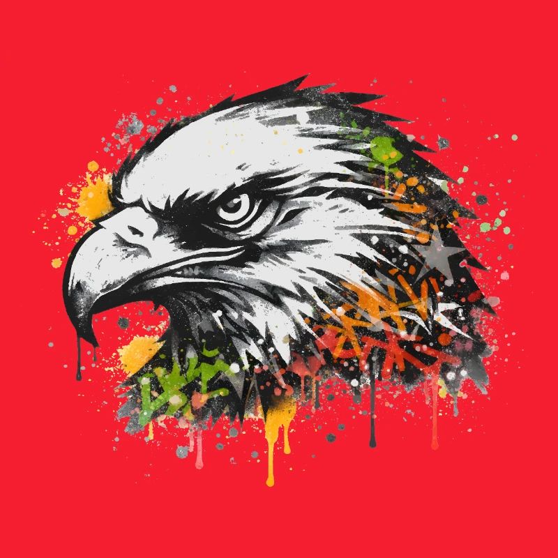 Art urbain graffiti Eagle