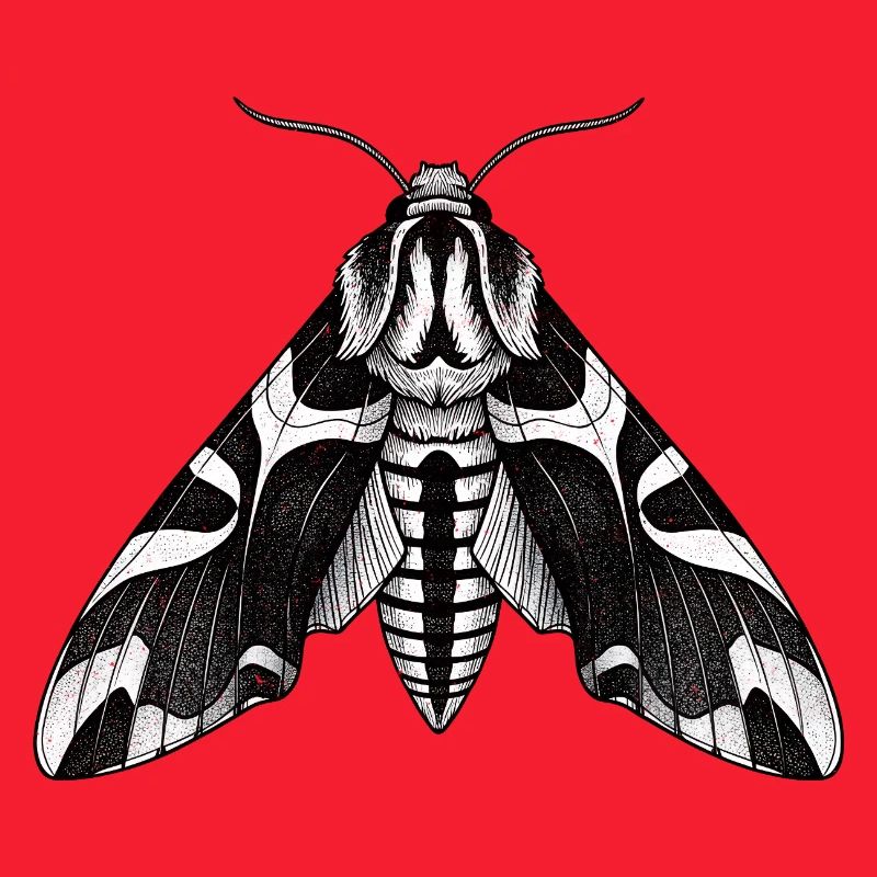Moth Shadow Pattern Moth Black Moth