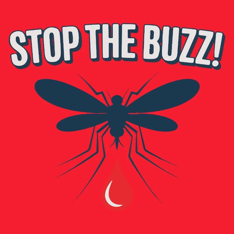Stop the Buzz Mosquito Blood Drop