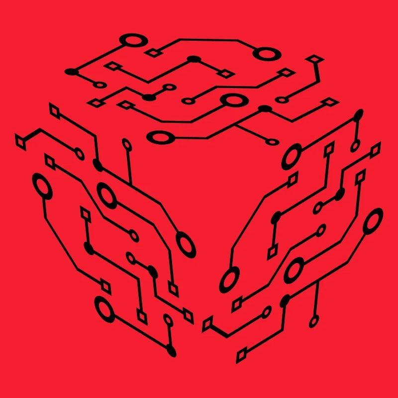 cool muster logo schaltkreis draht daten microchip