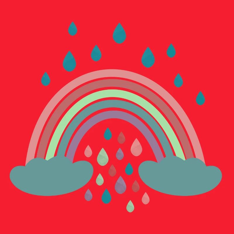Happy Rainbow Regenbogen Design