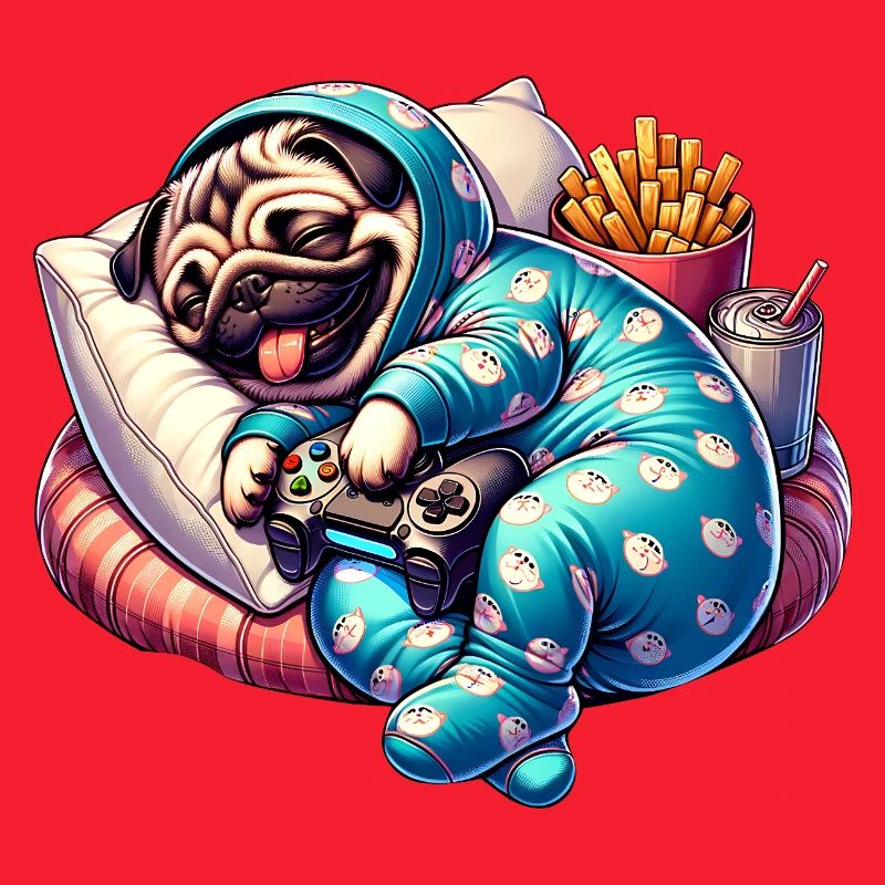 Gaming Mops Couch Abenteuer