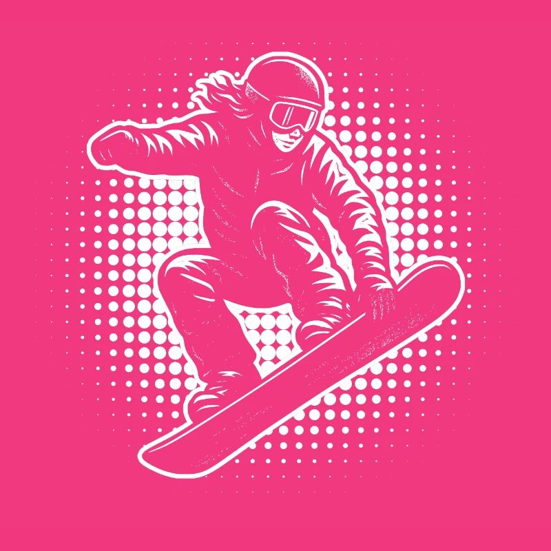 Snowboard Halftone Action