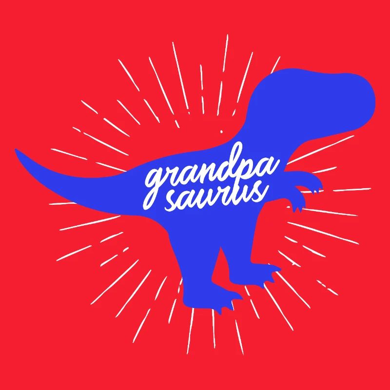 Grandpasaurus T-Rex Silhouette Dinosaurier Papa