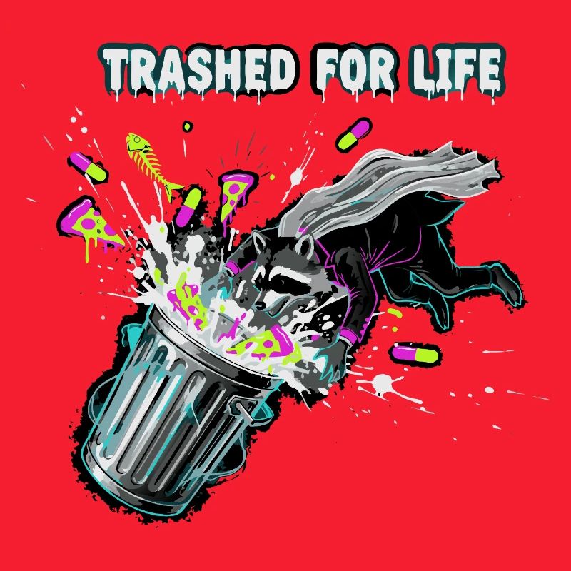 Trashed for Life Waschbär