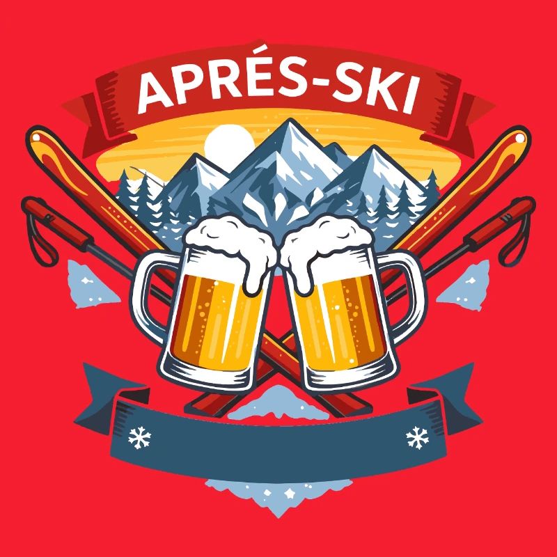 Apres Ski Comic Design