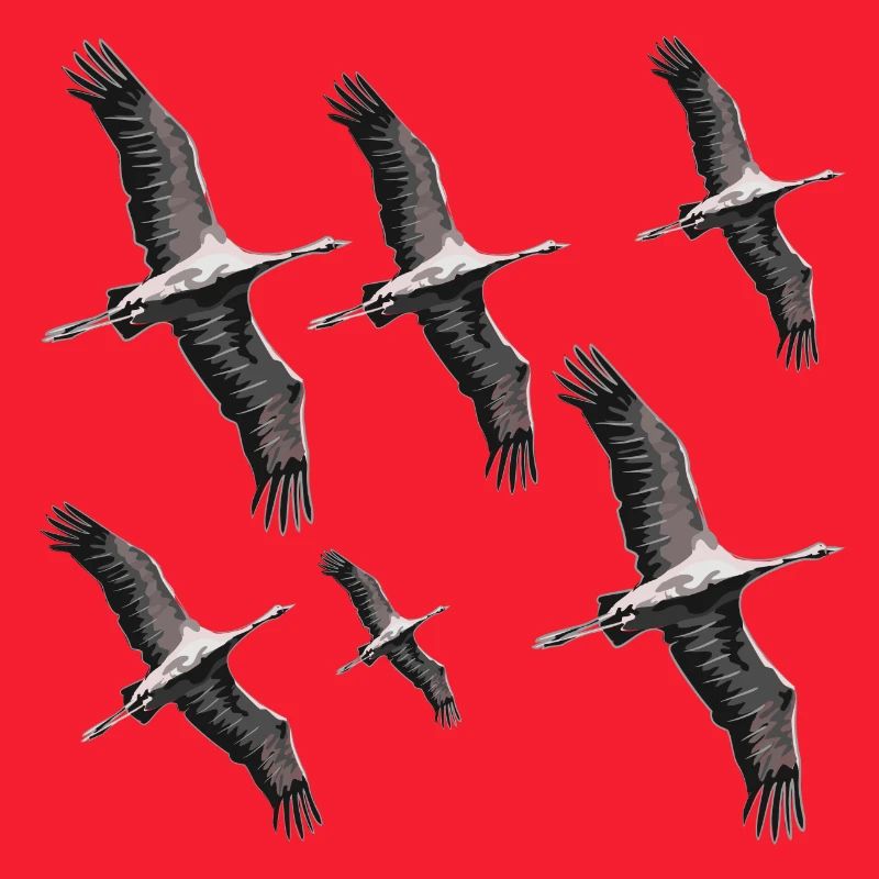 Vogelzug Kraniche