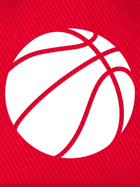 Basketball Logo weiß