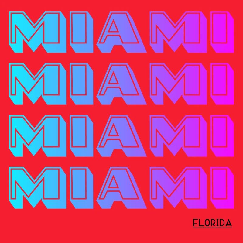 Miami Neon Gradient Pattern