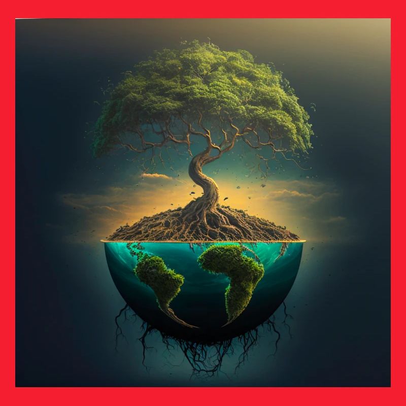 World Tree: Tree over half a sphere